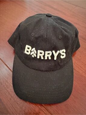Black Embroidered Logo Baseball Cap